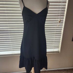 Michael kors black ruffle hem dress